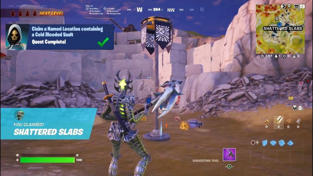 How to Claim a Named Location Containing a Cold Blooded Vault &#8211; Fortnite