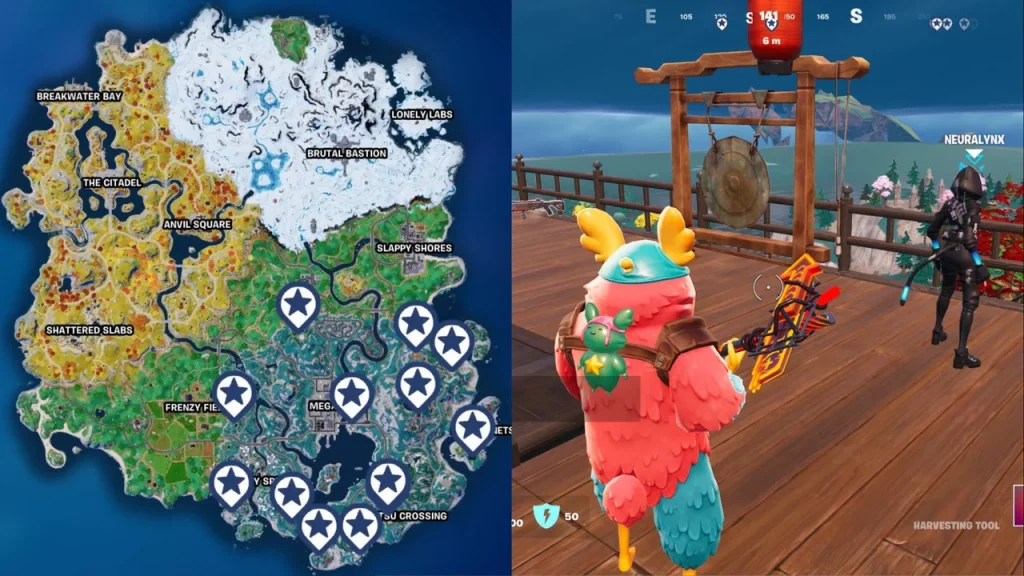 How to Ring Different Gongs Locations &#8211; Fortnite