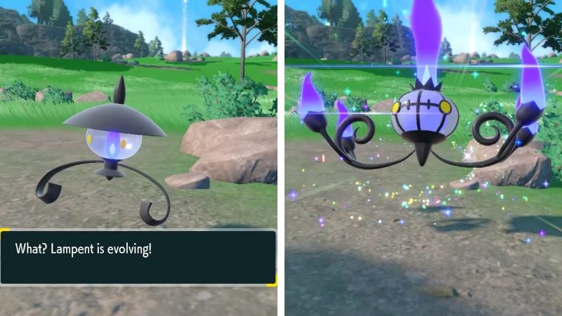 How to Evolve Lampent into Chandelure &#8211; Pokémon Scarlet and Violet: The Teal Mask