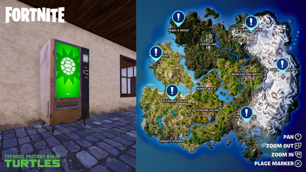 Ninja Turtle Vending Machines Locations