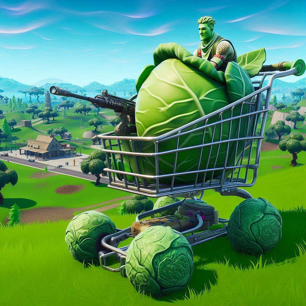 How to Destroy a Cabbage Cart in Fortnite